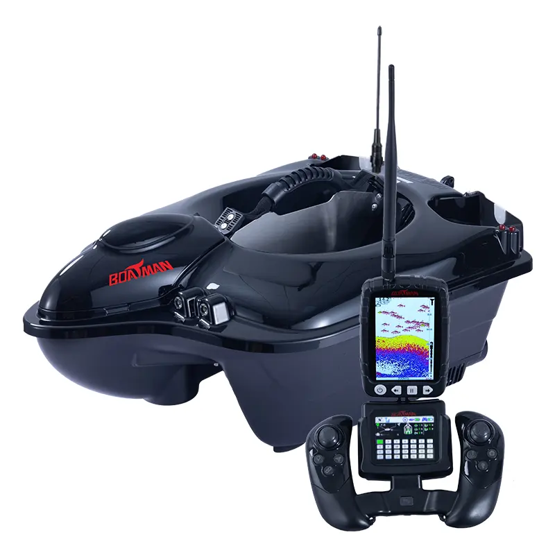 ボートマンファイター餌ボート (BL-Pro) とGPS SONAR RC 500m距離自動ナビゲーション鯉釣り餌ボート