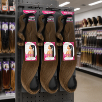 Extensions de cheveux synthétiques Julianna Kanekalon Futura Fiber Pack, postiches à enrouler avec pince à griffes et cordon de serrage, queues de cheval, vente en gros