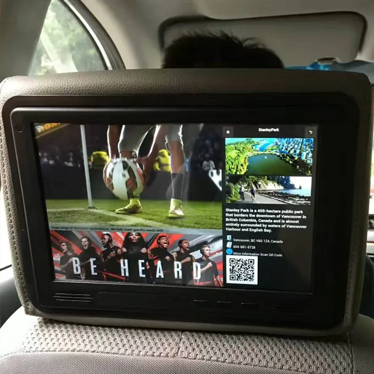 مقعد سيارة حامل لوحي 10.1 بوصة IPS شاشة الروبوت OS