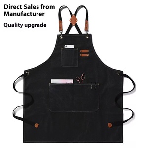 Tablier en coton personnalisé à la mode pour la cuisine, le chef, le barista, le barbecue, le bar, la coiffeuse, les femmes et les hommes - Product Image 6