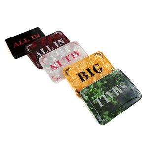 Vente en gros d'usine de poker en acrylique tout en boutons de revendeur Boutons de revendeur de poker personnalisés applicables au <span class=keywords><strong>casino</strong></span> - Product Image 4