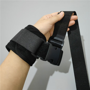 Kanghujia Restraint Belt <b>Wrist</b> And Ankle Fixation Strap Black Enhanced For Bedridden Patients Rehabilitation Equipment - Product Image 3