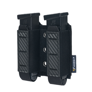 इगोयरर 500 डी नायलॉन सामरिक डबल पत्रिका पाउच 9 मिमी साइड इलास्टिक डोमेस्टिक कपड़े डिजाइन - Product Image 1