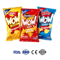 Sachets personnalisés à trois soudures avec fenêtre transparente, sacs haute barrière pour purées de fruits et collations pour enfants, impression de logo personnalisée