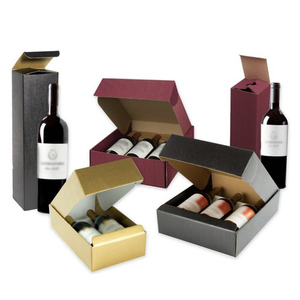 Water Bottle Paper For Bottles Custom Red Wine Water Bottle Gift Waterproof Mailer Mailing Shipping Cardboard Paper Boxes With Insert For Glass Bottles Package