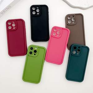 Capa De Silicona <span class=keywords><strong>Para</strong></span> <span class=keywords><strong>iPhone</strong></span> TPU Funda De Teléfono De Color Sólido Linda <span class=keywords><strong>Para</strong></span> <span class=keywords><strong>iPhone</strong></span> Funda De Marco De TPU Suave <span class=keywords><strong>Para</strong></span> <span class=keywords><strong>iPhone</strong></span> 14 Pro 15 16 Silicona - Product Image 2