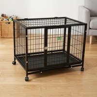 Cage pliable robuste pour chien, grande capacité, respirante, avec plateau en plastique solide thermolaqué, pour intérieur et extérieur - Vente en gros usine