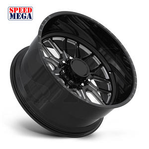 Jantes de camion forgées à fond profond noir brillant usiné 20" 22" 24" 26" 28" 8X6.5 8x170 8x180 pour Chevy/GMC Silverado/ Sierra 2500/3500 - Product Image 2