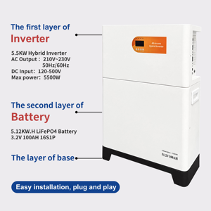 Batería de Pared para Hogar, 48V 51.2V 280ah 300Ah 10Kwh 15kwh Lifepo4, Almacenamiento de Energía Solar, Paquete de Baterías Lifepo4, Stock en la UE - Product Image 4
