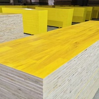 Panneau de coffrage jaune moderne réutilisable 3 plis en contreplaqué d'épicéa 21 mm, étanche, pour système de coffrage de colonnes, dalles et poutres en béton
