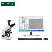 Analyseur de qualité du sperme vétérinaire IN-QA1 en métal pour chiens, chevaux, moutons – Testeur de densité et de motilité du sperme pour usage agricole