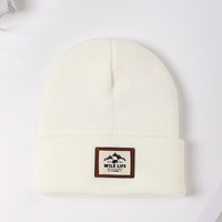 SOLPOP Wildlife – bonnet tricoté de couleur unie pour femmes et hommes, bonnet décontracté doux, coupe-vent, chaud pour l'hiver, pour le camping et le cyclisme