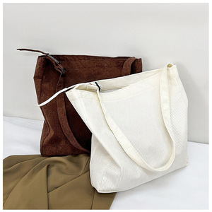 Borsa a tracolla Vintage <span class=keywords><strong>Chic</strong></span> <span class=keywords><strong>Casual</strong></span> da <span class=keywords><strong>donna</strong></span> tinta unita in velluto a coste Boho borsa da viaggio per Shopping Eco Friendly personalizzata all'ingrosso - Product Image 2