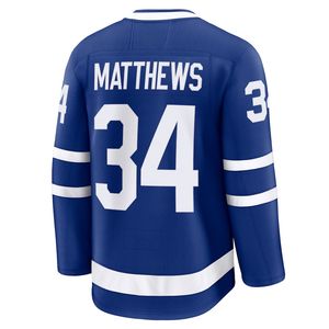 Jersey Hoki Es Toronto Jahitan Biru # 16 Mitch Marner # 88 William Nylander # Seragam Hoki Jersey Auston Matthews 34 - Product Image 2