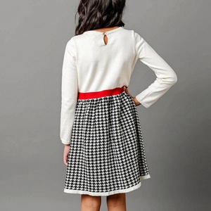 Ropa de punto de Boutique de <span class=keywords><strong>Navidad</strong></span> de alta calidad <span class=keywords><strong>para</strong></span> niñas, vestidos de fiesta de cumpleaños de manga larga <span class=keywords><strong>para</strong></span> <span class=keywords><strong>adolescentes</strong></span>, lazo ODM 12-16 - Product Image 5
