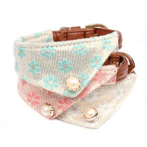 Arnés de lujo para perros de alta calidad, decoración de perlas personalizada, de Bandana <span class=keywords><strong>Collar</strong></span>, collares modernos para mascotas para caminar, características, bufanda para el cuello - Product Image 2