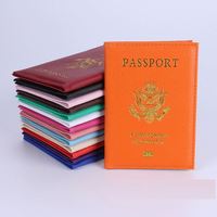 Personalisierter Schlanker Maßgefertigter Logo-Blanko-PU-Leder USA-Passhalter