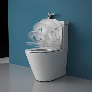 Inodoro de Cerámica 2 en 1 <span class=keywords><strong>con</strong></span> <span class=keywords><strong>Lavabo</strong></span> Integrado, Ahorro de Agua, Conjunto de Inodoro <span class=keywords><strong>con</strong></span> Lavamanos Incorporado - Product Image 2
