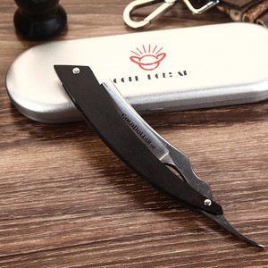 Navaja de Afeitar Recta de Seguridad W59 para Hombre, de Acero con Alto Contenido de Carbono Gold Dollar, Cuchillo de Afeitar Plegable, Soporte para Navaja de Acero Inoxidable - Product Image 2