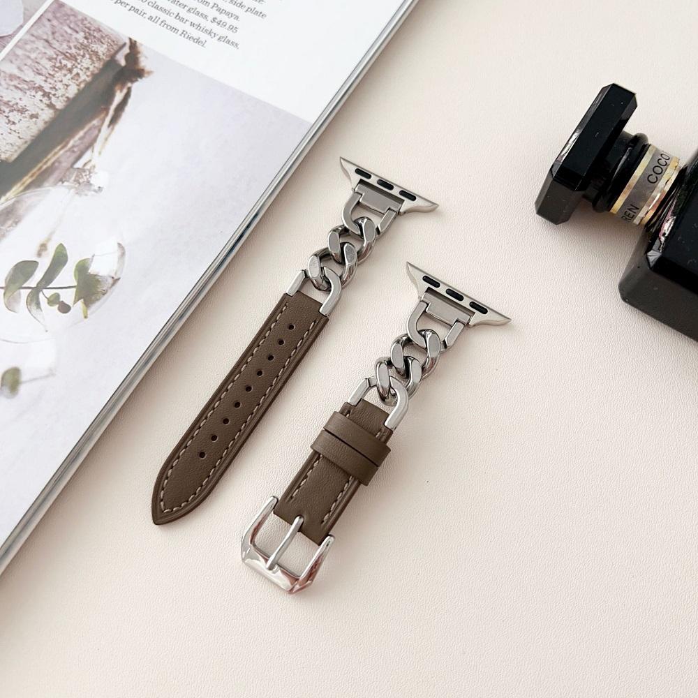 2# Dark brown-silver buckle