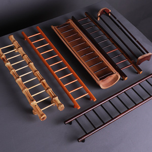 Bamboo Cup Drying Rack Oval Quick Dry Tea Ceremony Accessory Kitchen Tableware Storage Rack Traditional Chinese Design - Product Image 1