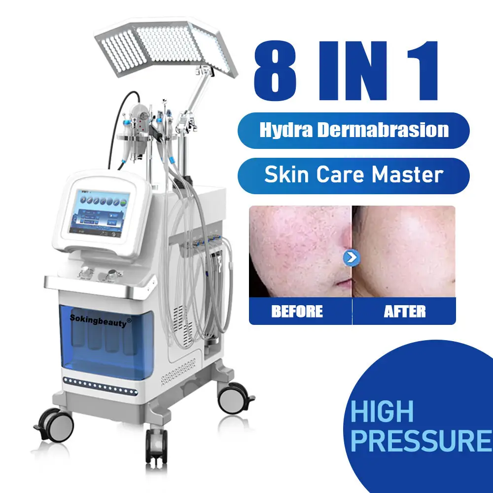 best selling Hydrodermabrasion With Radio Frequency Hydro Dermabrasion Tips For Oxygen Facial Machine Skin Care