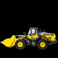 Chargeuse sur pneus compacte Komatsu WA470-3 d'origine japonaise, haute efficacité, d'occasion, avec moteur et pompe pour travaux de terrassement