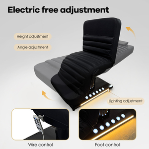 Table de massage électrique à 3 moteurs avec commande au pied, <span class=keywords><strong>lit</strong></span> SPA pour soins du visage et extensions de cils - Product Image 4