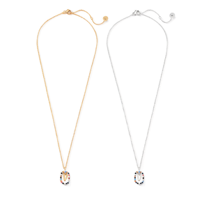 Collier pendentif en forme de V, or, argent, acier inoxydable, cristal, strass, charme, bijoux de mode pour femmes - Product Image 1