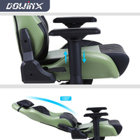 Mobilier de bureau en cuir avec accoudoirs 4D pivotants réglables Chaise de jeu ergonomique avec roulette de course