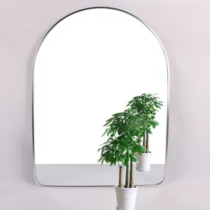 제조자 잘 고정된 벽 거울 알루미늄 구조 거울, 둥근 금 구조 거울 판지 상자 및 나무로 되는 깔판 6000 의 시리즈는 지원