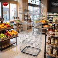 Paniers de rangement empilables robustes pour la vente au détail, cages de stockage, conteneurs – Vente en gros directe usine OEM