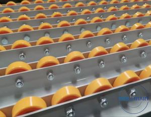 Venta caliente envoltura adhesiva <span class=keywords><strong>riel</strong></span> <span class=keywords><strong>de</strong></span> flujo industrial poliuretano resistente al desgaste y resistente a los arañazos herramienta <span class=keywords><strong>de</strong></span> descarga <span class=keywords><strong>de</strong></span> estante <span class=keywords><strong>de</strong></span> rodillos - Product Image 3