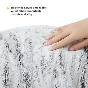 Gran oferta, venta al por mayor, alto estándar, personalizado, piel sintética, cálido, acogedor, redondo, Natural, felpa, varios tamaños, cama para perros para gatos - Product Image 3