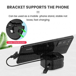 3 Trong 1 Có Thể Thu Vào 6A Phí Cáp Micro USB Loại C Nhanh Chóng Sạc Loại C Cáp Dữ Liệu Cho Điện Thoại Di Động 14 13 Samsung Xiaomi <span class=keywords><strong>Huawei</strong></span> - Product Image 5