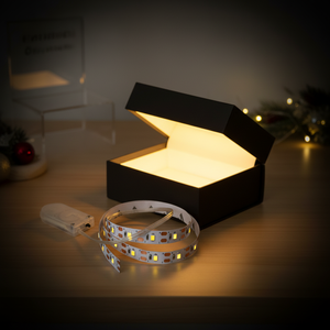 <span class=keywords><strong>Bande</strong></span> lumineuse <span class=keywords><strong>LED</strong></span> à interrupteur magnétique DC5V, barre lumineuse douce, équipée d'un support auto-adhésif, découpable, compartiment pour piles de taille 2032, 5 mm - Product Image 2