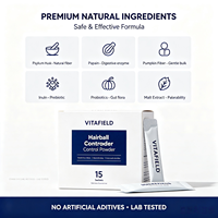 Poudre anti-boules de poils pour chats, marque privée OEM, friandises et compléments pour chats, soins de santé pour animaux, à base de Psyllium Husk, pour la digestion, fabrication usine