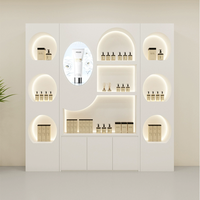 Vitrines de présentation cosmétiques haut de gamme |   Meubles de présentation laqués pour les soins de la peau, destinés aux salons de beauté et de manucure