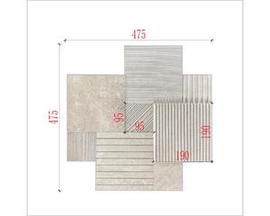 Mosaico in Marmo <span class=keywords><strong>Naturale</strong></span> 3D per Sfondo TV, Pannello Murale in Marmo per Soggiorno e Camera da Letto, Stile Moderno Europeo, Lastra <span class=keywords><strong>di</strong></span> Marmo <span class=keywords><strong>Naturale</strong></span> Opaca - Product Image 3