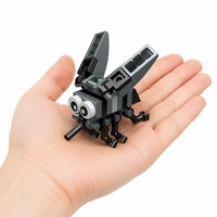 Juego de Bloques de Construcción de Animales de Dibujos Animados, Juguete de Construcción STEM, Ladrillos Educativos para Hacer Manualidades, Kit de Modelos Creativos, Regalo para Niños de 6 Años en Adelante