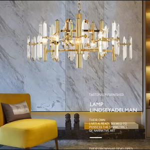 Hot Sale Nordic Pendant <b>Lights</b> Asfour <b>LED</b> Crystal Chandelier <b>for</b> <b>Living</b> <b>Room</b> with Adjustable Height Hanging Feature - Product Image 3