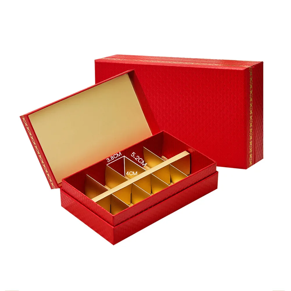 Cajas de chocolate de celebración reciclables caja de embalaje de trufa de chocolate caja de regalo de chocolate casera