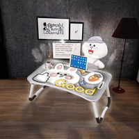 Bureau d'ordinateur portable métallique réglable et extensible, design simple, pour petits espaces, pliable, pour lit roulant, baie vitrée, maison