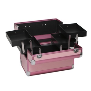 Estuche cosmético <span class=keywords><strong>de</strong></span> belleza al por mayor, caja organizadora <span class=keywords><strong>de</strong></span> almacenamiento <span class=keywords><strong>de</strong></span> <span class=keywords><strong>maquillaje</strong></span> <span class=keywords><strong>profesional</strong></span> <span class=keywords><strong>de</strong></span> aluminio, estuche cosmético portátil <span class=keywords><strong>profesional</strong></span> - Product Image 4