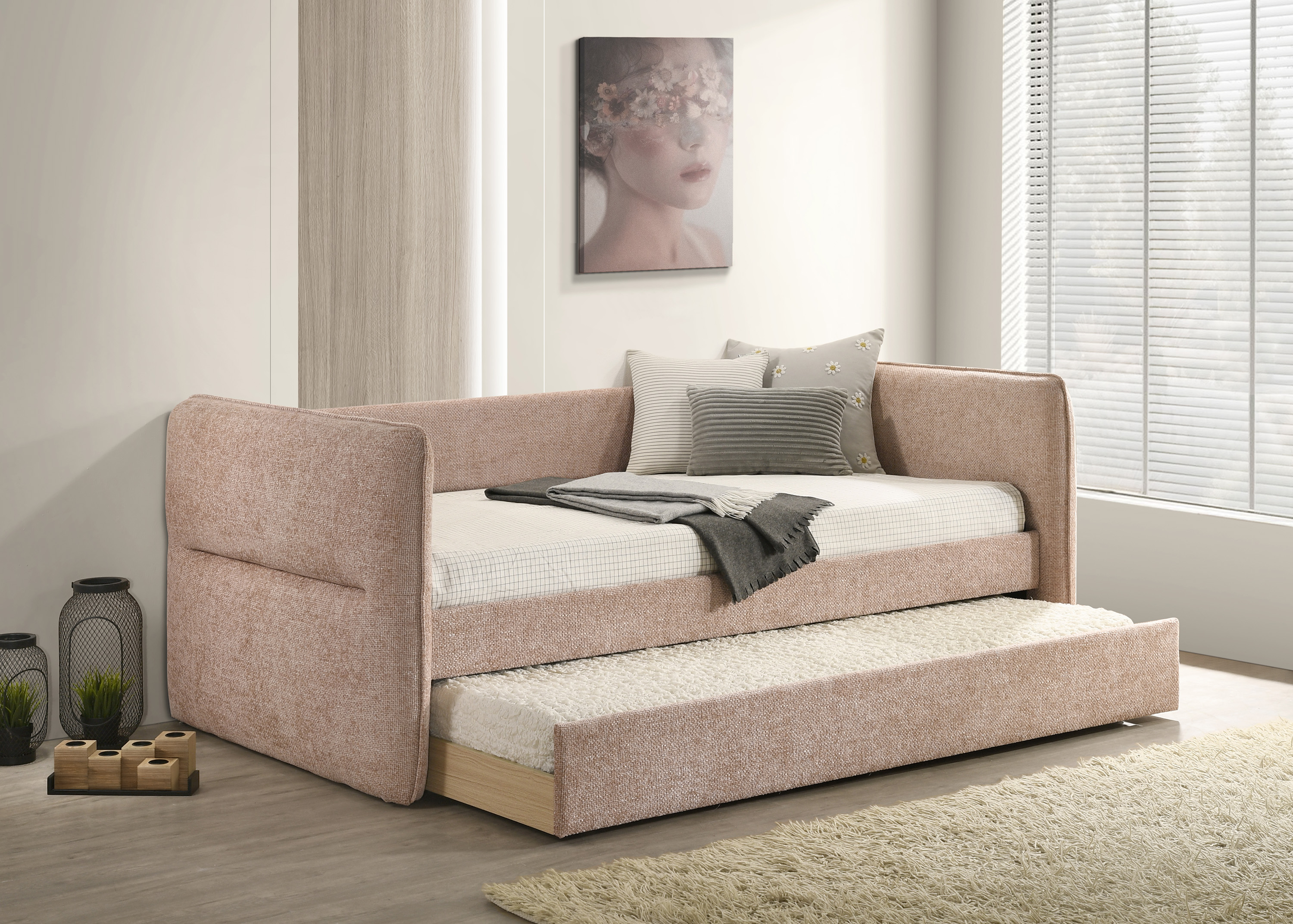 Mauve + Bois massif + Moderne