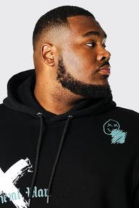 Pull à capuche surdimensionné 100% coton, avec Logo imprimé, écran personnalisé, Super doux, pour hommes - Product Image 6