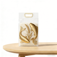 Sacs en plastique imprimés sur mesure avec logo, sacs tissés laminés pour l'emballage du riz de 1 kg, 2 kg, 5 kg
