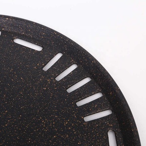 烧烤盘石圆木炭平底电烤盘烧烤盘户外煎锅不粘蜜蜂模型铁 - Product Image 3