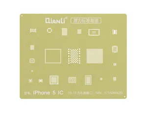 Qianli Công Cụ Cộng Với Ban Đầu 2D Quảng Trường Vàng Lỗ Stencil Cho Điện Thoại BGA Reballing