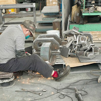 Composants en acier soudés sur mesure OEM de grande taille avec découpe laser et usinage CNC, pièces en tôle soudées